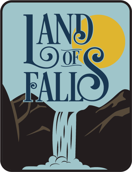 Land of Falls Logo